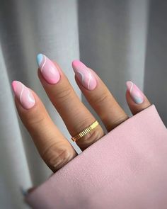 Baby Shower Nails Ideas, Baby Shower Nail Ideas, Nail Inspo For Short Nails, Inspo For Short Nails, Baby Shower Nails Boy, Reveal Nails, Gender Reveal Nails, Shower Nails