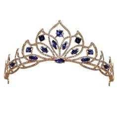 Description The unique rhinestone imitation crystal crown hair band design will make you be a focus and add your charm. A perfect glittering jewelries decoration for wedding or engagement, give you a memorable moment. It gives nice sparkles when light hits on the eye catching rhinestones. Features - Color: Blue. - Material: Alloy and Rhinestone. - Size: About diameter 16 x height 7.5cm. - The exquisite structure and craft make it looks unique and distinctive. - This bridal headdress is made of alloy and brilliant rhinestone which looks so delicate and elegant. - This is a great accessory and decoration for women that will make you more confident. - Delicate crystal brings you a unique sense of beauty, leaving a deep impression. - Great for bride,bridesmaid, flower girls, or wear it to a pa Hair Band Design, Bridal Crown Crystal, Bridal Hair Tiara, Bridal Crown Tiara, Pageant Hair, Decoration For Wedding, Crown For Women, Bridesmaid Flower, Party Hair Accessories