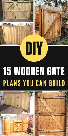 wooden gate plans you can build with the help of woodworking and other tools to make it