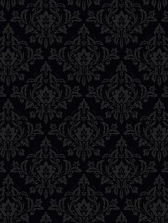 Gothic Damask Wallpaper - House of Parlington Black Y2k Computer Wallpaper, Black House Wallpaper, Gothic Black Wallpaper, Old Victorian Wallpaper, Gothic Pattern Wallpaper, Black Gothic Background, Black Victorian Wallpaper, Purple Gothic Wallpaper, Black Gothic Wallpaper