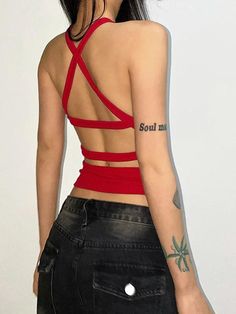 90s Y2k Fashion, Y2k Summer Outfits, Street Y2k, Solid Tank Tops, Punk Inspiration, Punk Vintage, Y2k Summer, Y2k Aesthetic Outfits, Aesthetic Look