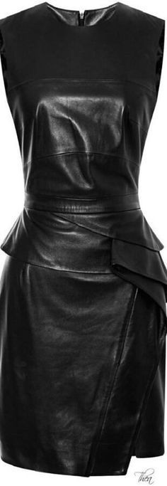 Leather Dress Fashion, Leather Dress Outfit, Missguided Outfit, Leather Shirt Dress, Leather Dress Women, Black Leather Dress, Brown Leather Dress, Beautiful Black Dresses, Coctail Dresses