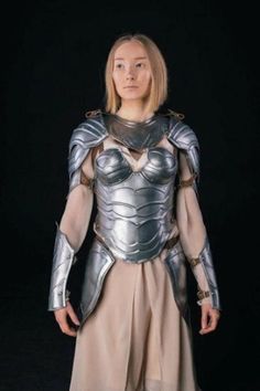 Modern Medieval Knight Female Fantasy Costume steel Armor, Lady Cuirass Costume Armor Suit, Brave Lady Armor Suit ,LARP Crusader Armour Suit All Work Is Handmade Material: 18 Gauge Steel, Leather Brand: Handmade Fitment: All Measurement of the Armor part is adult size PACKAGING: Packed In 1 Parcel Lady full Suit Of Armor Size : Standard size, fits almost all adults If you have any query or problem then feel free to contact us through Etsy Message system Or Click on "Ask a Seller" tab below each Lady Armor, Breastplate Armor, Armor Female, Armor Suit, Forest Nymph, Costume Armour, Larp Armor, Female Armor, Corset Skirt