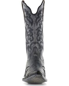 Moonshine Spirit Men's Snip Toe Western Boots, Black Black Western Boots With Moc Toe, Black Western Moto Boots With Snip Toe, Grey Cowboy Boots, Western Gray Leather Boots, Gray Leather Boots With Reinforced Heel, Luxury Black Cowboy Boots With Moc Toe, Mens High Heel Cowboy Boots, Men’s Western Boots, Custom Cowboy Boots