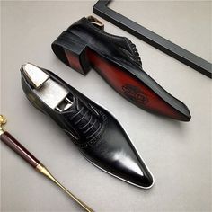 Men Genuine Leather Dress Shoes Fashion Wedding Pointed Toe Lace Up Formal Shoes | eBay Luxury Men's Formal Shoes With Pointed Toe, Luxury Semi-formal Wingtip Dress Shoes, Luxury Masculine Semi-formal Dress Shoes, Luxury Semi-formal Wingtip Leather Shoes, Semi-formal Wingtip Dress Shoes With Crocodile Pattern, Men Dress Shoes, Oxford Dress Shoes, Oxford Dress, Leather Dress Shoes