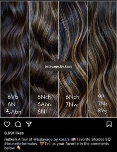 Shades Eq Level 6 Formulas, Cool Light Brown Hair Color, Balayage For Dark Brown Hair Placement, Toner For Brown Hair With Highlights, Chocolate Brown Hair Shades Eq Formula, Redken Shades Eq Chocolate Brown Formula, Dark Brown Hair With Highlights Formula, Brunette Toner Formula