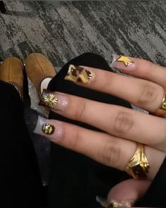 Short Bape Nails, Bape Nails Design, Bape Nails Acrylic, Almond Y2k Nails, Med Nails, Bape Nails, Holloween Nails, Nail Board