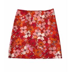 This Beautiful Talbots Mini Skirt In Size 4 Features A Lovely Floral Print In Shades Of Orange, Pink And Red, Perfect For A Summer Or Spring Day Out. The Skirt Is Made Of A Comfortable Cotton-Spandex Blend And Is Fully Lined. The Hidden Side Zipper Closure Adds A Touch Of Elegance To The Skirt, And The Accents Of The Floral Print Make It A Unique Addition To Any Wardrobe. The Skirt Is Brand New Without Tags And Is Machine Washable. Ideal For A Range Of Occasions Including Travel, Parties, And Ca Affordable Orange Floral Print Skirt, Summer Floral Print Pink Mini Skirt, Yellow Floral Print Mini Skirt, Multicolor Floral Print Cotton Mini Skirt, Non-stretch Multicolor Floral Print Skirt, Spring Day, Cotton Spandex, Shades Of Orange, Pink Floral