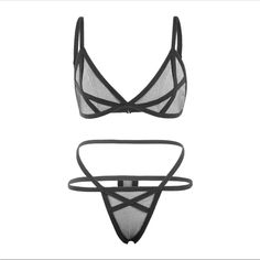 Sexy Lingerie Women Lace Mesh Matching Bra And Panty Sets Lace Bralette Lingerie Black Goth Gothic Grunge Punk Alternative Emo White Red Corset Lingerie, Bra And Panty Sets, Bra Women, Bra Set, Women Lace, Lace Bralette, Push Up Bra, Lingerie Set, Women Lingerie