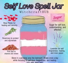 Self Love Spell Jar, Witchy Recipes, Self Love Spell, Love Spell Jar, Relationship Repair, Spells Book, Dried Flower Petals