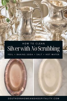 how to clean silver with vo scrubing for baking soda salt and water by southern home decor