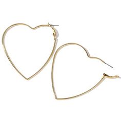 Timeless Heart Hoop Earrings - Mandala Jane Shaped Hoop Earrings, 2023 Travel, Symbol Of Love, Heart Symbol, Heart Hoop Earrings, Travel Wardrobe, Love Symbols, Gold And Silver, Of Love