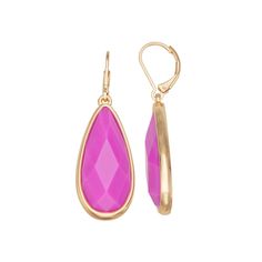 Accessorize in style with these Nine West teardrop leverback earrings. Click on this JEWELRY & WATCHES GUIDE to learn about fit, styles, materials and more! Accessorize in style with these Nine West teardrop leverback earrings. Click on this JEWELRY & WATCHES GUIDE to learn about fit, styles, materials and more! FEATURES Length: 50 mm Backings: leverback Nickel safe Metal: alloy Material: plastic Plating: gold tone, silver tone Finish: polished Not appropriate for children 14 years old and younger. Size: One Size. Color: Pink. Gender: female. Age Group: adult. Leverback Earrings, Nine West, In Style, Gender Female, Jewelry Watches, Age Group, Silver Tone, Gold Tones, Plating