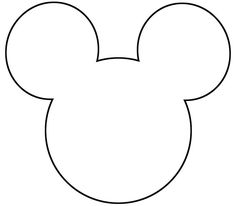 a mickey mouse head cut out