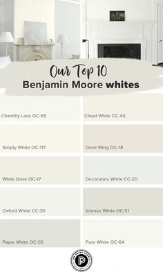 the top 10 white paint colors for your home