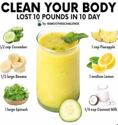 Heathy Drinks, Recipe Appetizers, Resep Smoothie, Fruit Smoothie Recipes Healthy, Light Food, Easy Healthy Smoothies