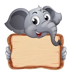 an elephant holding a wooden sign and pointing at it with its trunk in the air