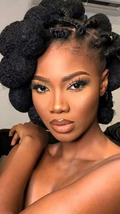 Wisdom Loc Natural Hair, Afro Wedding Hairstyles, Afrocentric Hairstyles, Cute Natural Hairstyles, Natural Hairstyles For Black Women, Natural Hair Stylists, Beautiful Black Hair