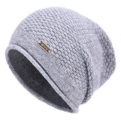 PRICES MAY VARY. ☀Premium material--15% cashmere，35% wool, 30% acrylic, 20% viscose, Our cashmere slouchy beanie for women winter is made with breathable and skin-friendly fabric, heavenly soft and smooth to touch, comfotable to wear, lightweight but warm enough to protect your head in cold winter days. ☀Great elasticity: One size fits most, this ladies wool beanie for women depth 10.24 inch, width 8.66 inch, Head Circumference about 20.47-23.62 inch, this slouchy knit hats for women have great Pixie Mohawk, Knitted Wool Beanie, Beanies For Women, Cashmere Hat, Beanie Hats For Women, Fall Hats, Wool Caps, Beanie Style, Hat For Women