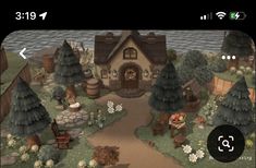 Animal Crossing Goblincore, Animal Crossing New Horizon Inspiration, Cottage Core Animal Crossing, Fairy Island, Cottagecore Animal Crossing, Ac Ideas, Acnh Inspiration, Acnh Cottagecore, Animal Crossing 3ds