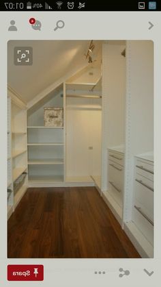 an image of a room that is in the process of being converted into a closet