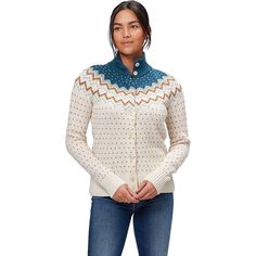 Fjallraven Ovik Knit Cardigan - Women's | Backcountry.com Cardigan Women, Cardigans For Women, Knit Cardigan, Open Shoulder Tops, Knitting, Clothes For Women, Women's Top, Clothes