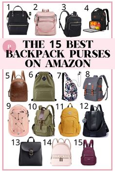 Best Amazon Purses 2022, Cute Backpack Purse For Women, Mom Backpack Purse, Women’s Backpacks, Women’s Backpack Purse, Purse Backpacks For Women, Stylish Purses And Handbags, Womens Work Backpack, Women’s Backpack