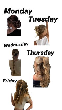 Hair Techniques, Hair Stylist Life, Days Of The Week, Beach Hair