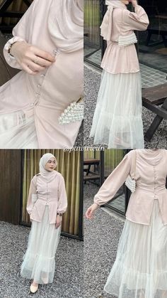 Ootd Rok Tutu, Rok Tutu Hijab Outfit, Dress For Hijab, Ootd Lebaran, Kondangan Outfit, Batik Dress Modern, Fashion Terms