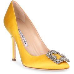 Manolo Blahnik Outfit, Manolo Blahnik Carrie, Yellow High Heels, Yellow Pumps, Yellow Heels