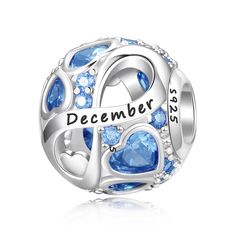 PRICES MAY VARY. 【Birthday Gift Idea】 December Birthstone symbolizes peace and tranquility, makes a perfect gift for daughter, mom, wife, sister, friend, grandma in Mother’s Day, Anniversary, Birthday，Christmas, Valentine’s Day or other special occasions. 【High-Quality Material】 Genuine 925 sterling silver birthstone charm with rhodium finished, inlaid with 5A CZ stone. 100% Nickel-free and Lead-free. Hypoallergenic and safe for sensitive skin. 【Fit for Bracelets and Necklaces】 PHRUKAR birthston Blue Jewelry For Birthday And Valentine's Day, Sterling Silver Jewelry For Birthday And Christmas, Valentine's Day Round Beads Jewelry For Birthday, Birthday Jewelry With Round Beads, Heart Charm Birthstone Necklace For Valentine's Day, Adjustable Birthstone Charm Necklace For Valentine's Day, Valentine's Day Keepsake Birthstone Charm Necklace, Valentine's Day Heart Charm Birthstone Pendant Necklace, Silver Birthday Charms With Birthstone