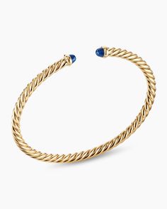 David Yurman | Cable Flex Bracelet in 18K Yellow Gold, 4mm Artistic Signature, David Yurman Cable Bracelet, David Yurman Bracelet, Color Bracelet, Cable Bracelets, Women's Bracelets, Colorful Bracelets, Jewelry Inspo, David Yurman