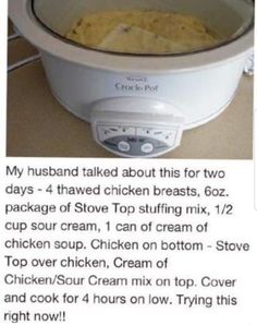 the instructions for how to make crockpot in an instant pot are shown below