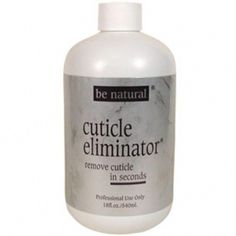 Cuticle Eliminator / 18 oz. by Be Natural. Stops unnecessary nipping and cutting since the product does the work for you. Saves you time and time is money! Ideal for manicures, pedicures, and artificial nails. Also removes buildup under free edge of fingernails and toenails. Your client is 45 seconds from easy and pain Overgrown Cuticles, Time Is Money, Healthy Routine, Nail Plate, Nail Fungus, Be Natural, Pedicures, Artificial Nails, Work For You