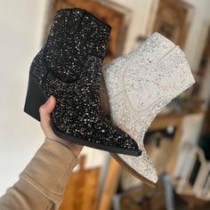 Only White Available. These Are Super Cute For Concerts Or Weddings. Western Boots, Pearl White, Bootie, Bootie Boots, Ankle Boots, Color White, Super Cute, Weddings, Women Shoes