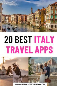 This pin features a blog post from NamastetoNihao.com shares our Best Italy Travel Apps Guide. Trip Italy, Italy Tour, Italy Travel Outfit, All About Italy, Best Italian Restaurants, Things To Do In Italy, Italian Phrases