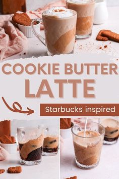 cookies, butter and latte starbucks inspired drink recipe