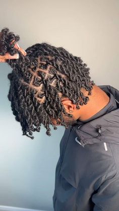 One Strand Twist Men, Thick Two Strand Twist For Men, Two Strand Twist Short Hair Men, 2strands Twist Men, Two Strand Starter Locs Men, Two Strand Rope Twist Men, 2 Strand Dreads, Rope Twists Black Men, Men Retwist Styles