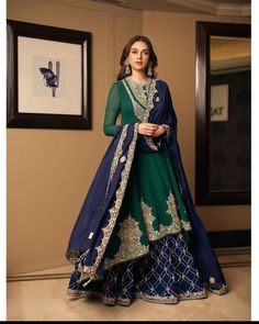 Indian Wedding Dresses For Women, Indian Wedding Dress Traditional, Blue Sharara, Trending Wedding Dresses, Indian Wedding Dresses, Wedding Dresses For Women, Aditi Rao Hydari, Winter Wedding Outfits, Aditi Rao