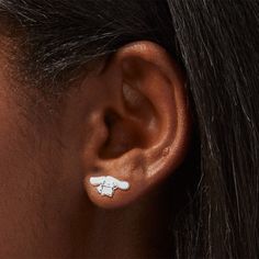 Sterling Silver Hello Kitty® and Friends Cinnamoroll® Enamel Stud Earrings Enamel Stud Earrings, Hello Kitty And Friends, Pink Cheeks, Fashionable Jewelry, Earring Sale, Jewelry And Accessories, Sterling Silver Studs, Sterling Silver Earrings Studs, Sterling Earrings