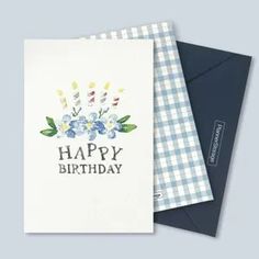 two cards with the words happy birthday on them