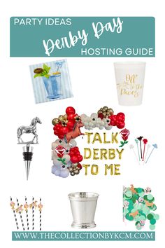 Happy Derby Season! Are you hosting a Kentucky Derby Party? Click the link for the 2023 Kentucky Derby Party Decor Mood Board. Derby 30th Birthday, Kentucky Derby Party Decor, Kentucky Derby Party Favors, Derby Party Decor, Kentucky Derby Decorations, Decor Mood Board, Kentucky Derby Party Decorations, Derby Party Decorations, Frosted Cups