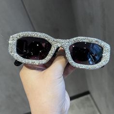 FREE SHIPPING ON ALL ORDERS OVER $50 | 100% SATISFACTION GUARANTEED Click "ADD TO CART" To Get Yours Now | Up To 60% OFF ✨ A vintage-inspired pair of Sunglasses from Arimonz, these Women Lunette De Soleil Femme Glasses are designed to stay in style season after season. The lens shape and choice of materials add a touch of fashion that never goes out of fashion. These glasses are equipped with UV protection to protect your eyes from the harmful rays of the sun. Specifications: Frame Material: Pla Chic Glasses, Small Sunglasses, Glitter Fashion, Brand Sunglasses, Rhinestone Sunglasses, Uv400 Sunglasses, Sunglasses Women Oversized, Sunglasses Women Vintage, Eye Spy