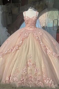 Light Pink, Dusty Pink and Hot Pink Dresses for An | Luulla Pink Quinceanera Dress, Sparkly Prom Dress