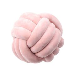 an image of a pink object that looks like it is knoted up to the side