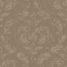 a brown and beige wallpaper with an ornate design on the top, it is very soft