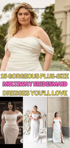 15 Gorgeous Plus-Size Multiway Bridesmaid Dresses You’ll Love. Make your wedding day photos must have with these beautiful, multiway dresses that offer flattering and ethereal dti options for every bridesmaid. Perfect for achieving a cohesive yet unique bridal look. Wedding Day Photos