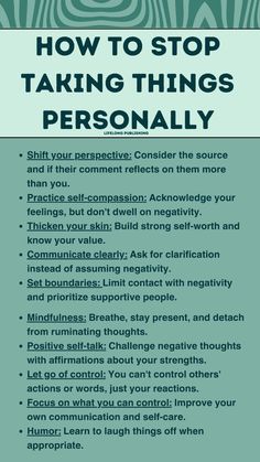 Stop Taking Things Personally, Taking Things Personally, Letting Go Of Control, Crush On Someone, Create Pin, Heal Your Soul, Mental Health Facts, Mental Health Therapy