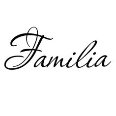 the word fanlia written in cursive writing on a white background with black ink