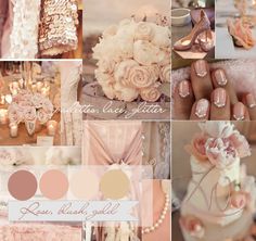 the instagram page for champagne wedding colors